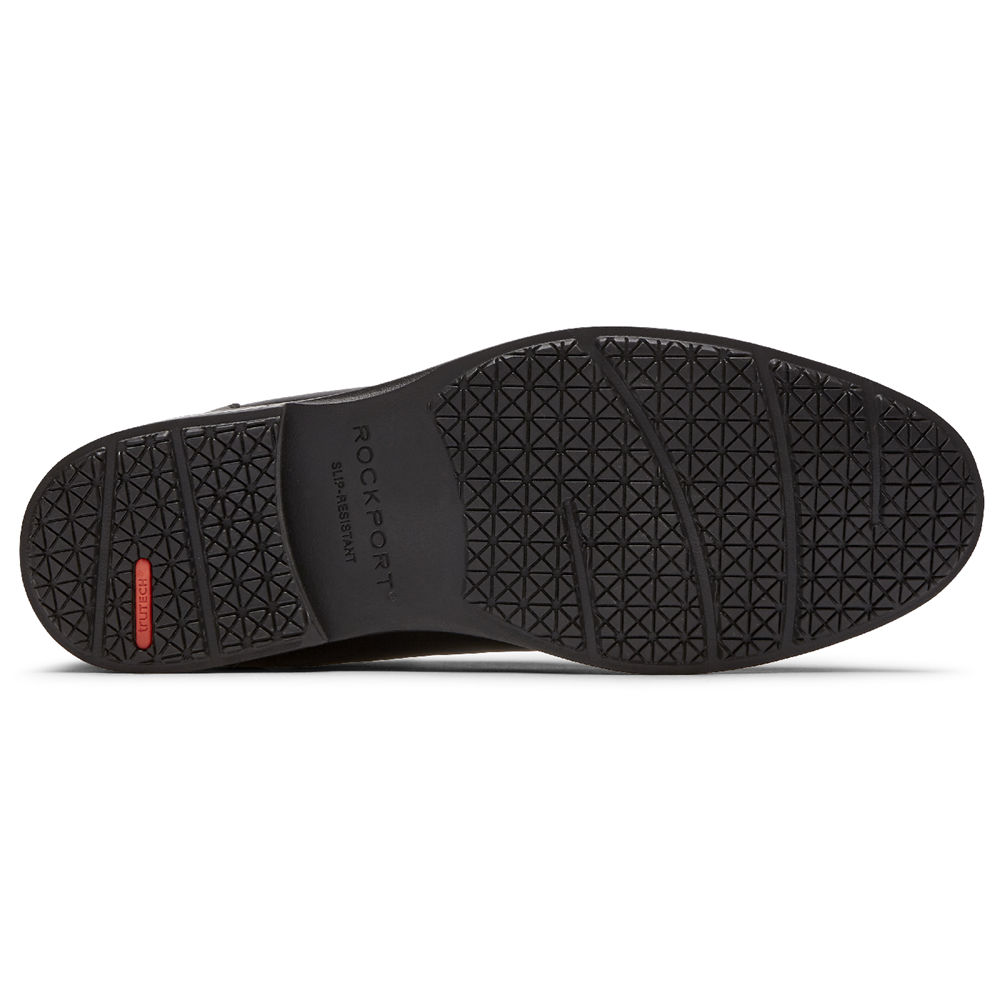 Oxfords Rockport Mens - Mykel Plain Toe Black - Philippines ICTK-91704